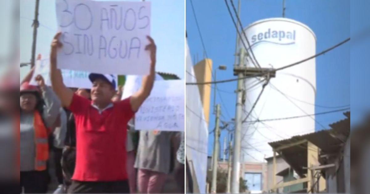 Vecinos denuncian falta de agua por obra inconclusa de Sedapal en ...