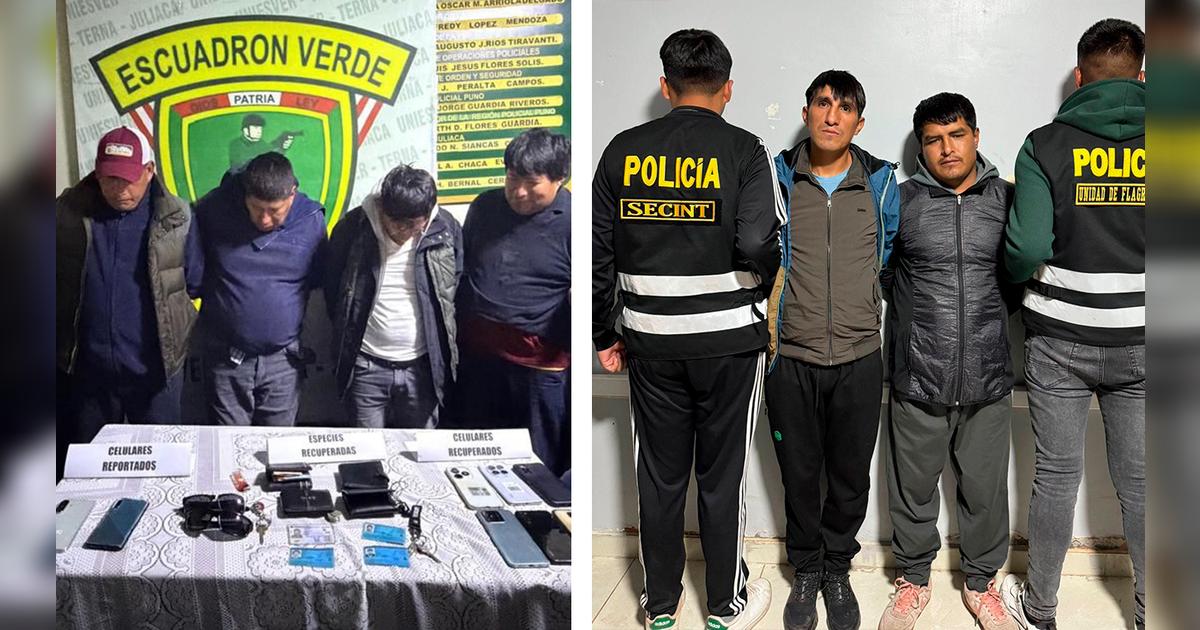 Capturan a dos bandas dedicadas al robo de celulares en Juliaca ...