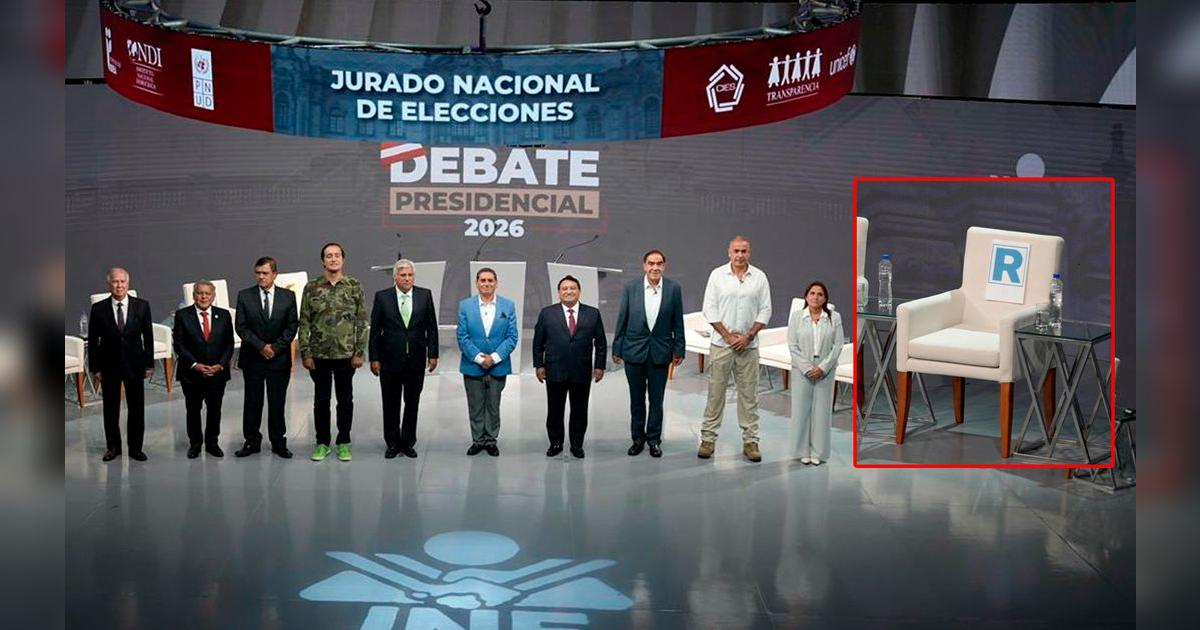 Rafael López Aliaga llega tarde al debate presidencial y no aparece en ...