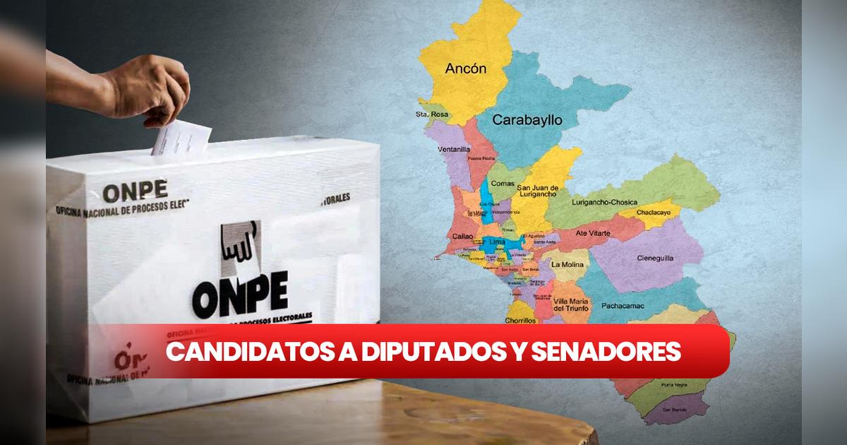 Lima Metropolitana: lista de partidos y candidatos al Senado y ...