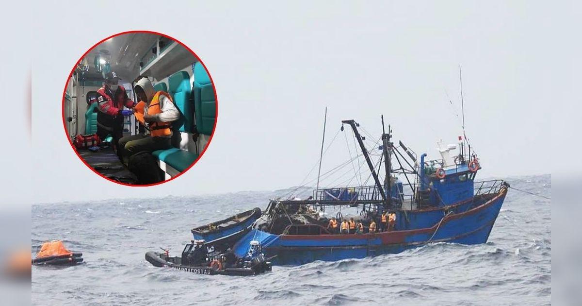Rescatan a siete tripulantes de Chimbote tras quedar a la deriva frente a Marcona