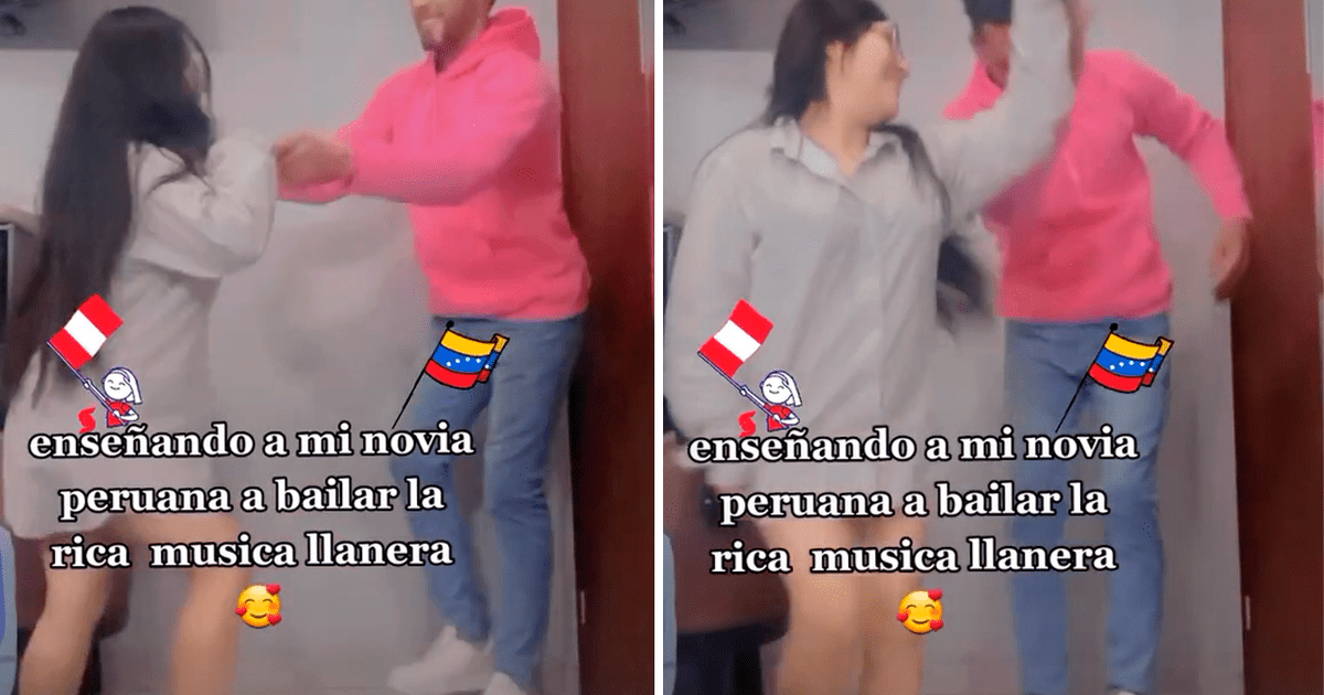 Tiktok Viral Joven Venezolano Enseña A Bailar Música Llanera A Su Novia Peruana Y Sorprenden