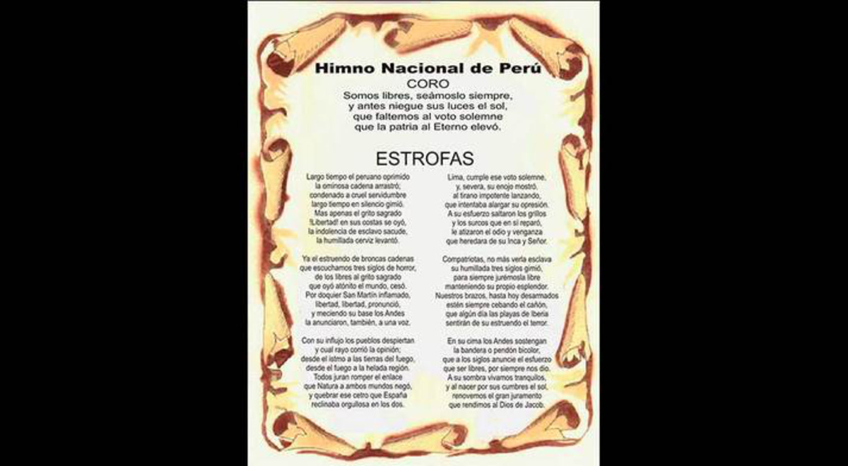 Himno Nacional del Perú: Letra completa | actualizado 2019 | Sociedad | La  República