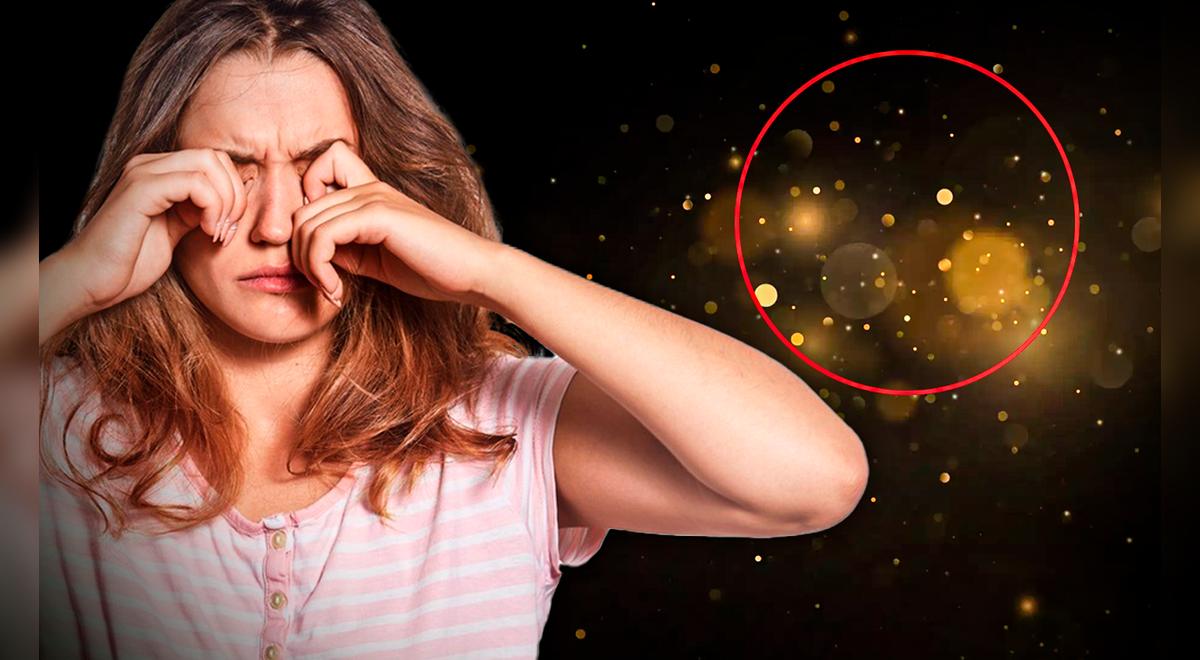 ¿Por qué ves destellos de luz