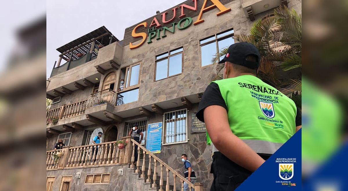 Independencia intervienen a más de 100 personas dentro de Sauna Sociedad La República