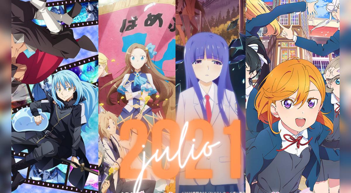 Animes julio 2021 de Tensura slime a Hamefura, las series más