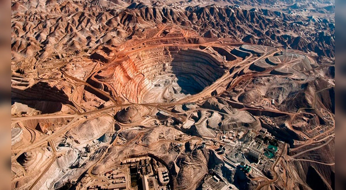 Mina Escondida el recinto de cobre más grande del en Chile, a