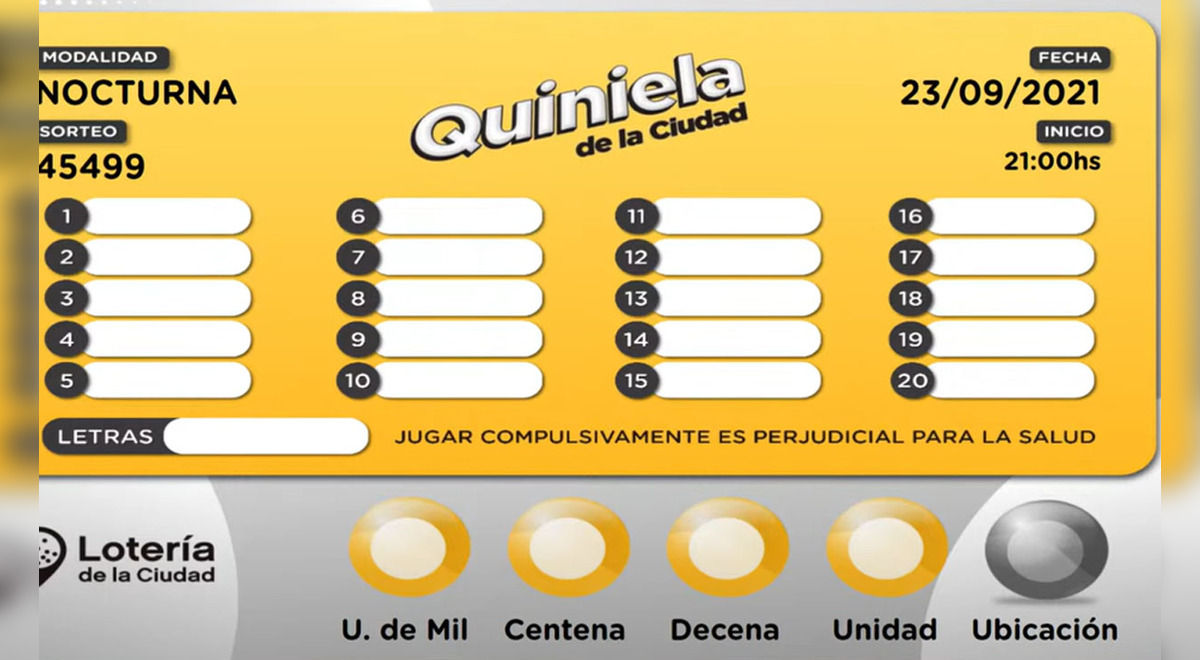 Quiniela De HOY: Cómo Ver EN VIVO Y ONLINE Los Sorteos De La Quiniela ...