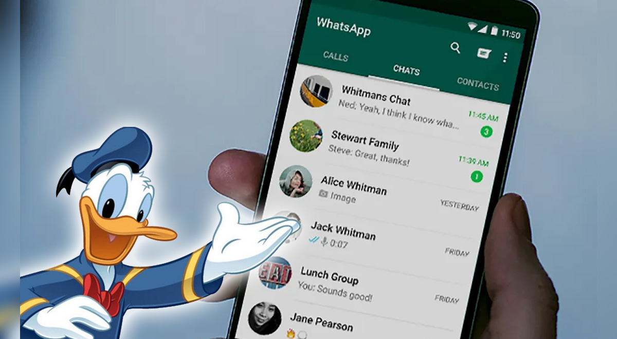 WhatsApp: así puedes hacer que el Pato Donald te avise cuando llega un nuevo mensaje | Android | iPhone | | Truco | WhatsApp Plus | Disney | Tecnología | La República