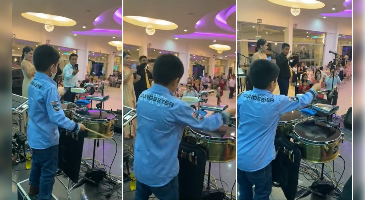 Facebook viral niño sorprende con su talento para tocar los timbales