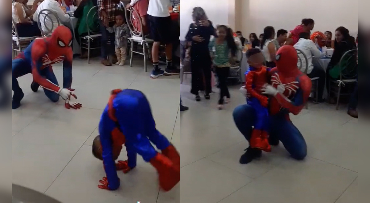 TikTok viral: Sorprenden a niño en su fiesta con imitador de 'Spiderman' y  este hace una pirueta de la emoción | Video viral | La República