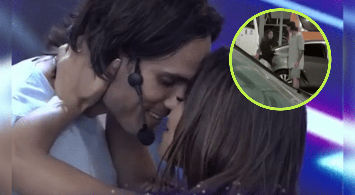 Gino Assereto and a reality girl are caught in a car after a passionate kiss in an acting challenge