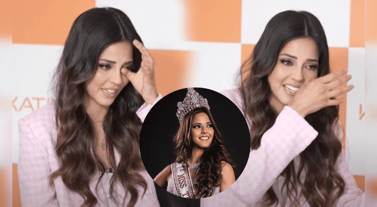Why did Luciana Fuster cry during her interview for Miss Peru 2023?