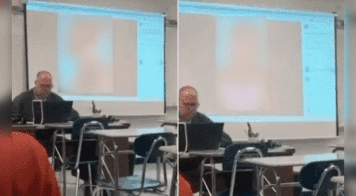 Viral TikTok |  Teacher forgets to turn off the projector and shows photos of naked women in the middle of the class |  Social Networks |  Colleges |  Video |  Viral video