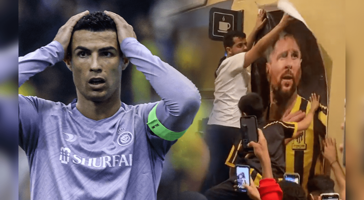 Al-Ittihad beat Cristiano’s Al-Nassr and his fans mock Messi with gigantic pictures