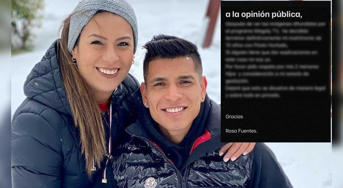 Paolo Hurtado’s wife announces separation from the soccer player after ampay with Jossmery Toledo