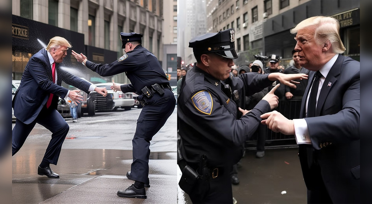 Arresto De Donald Trump Así Serían Las Imágenes De Su Arresto Según Inteligencia Artificial 