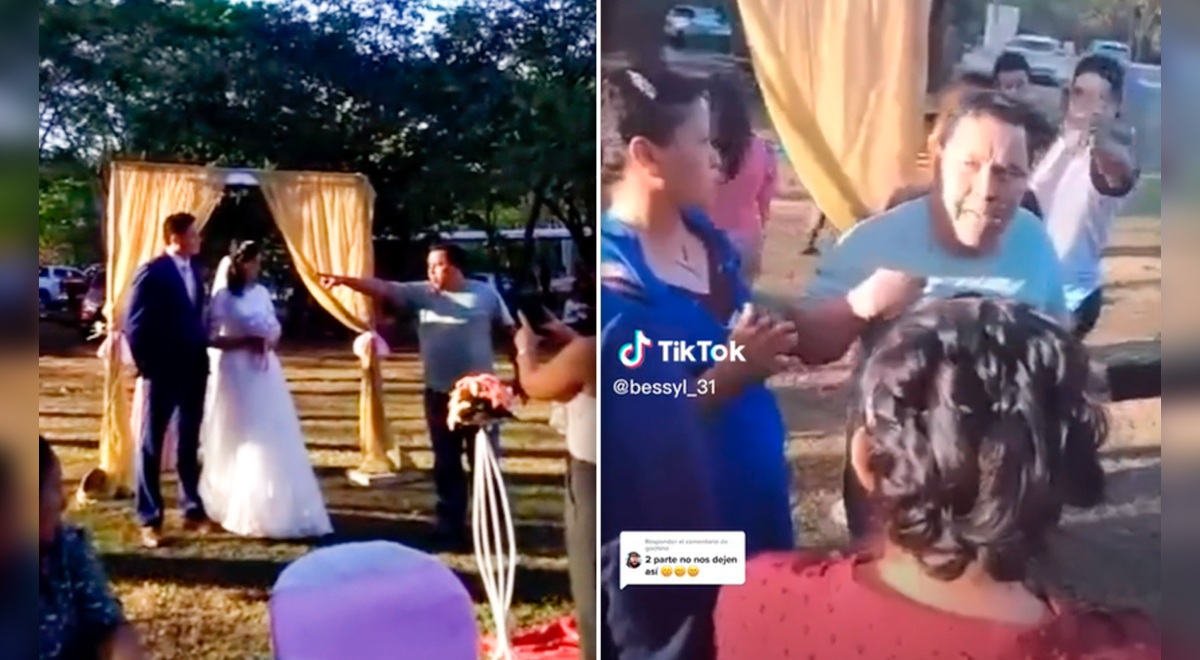 TikTok | Viral | Padre Irrumpe En Boda Porque Novio También Se Iba A ...