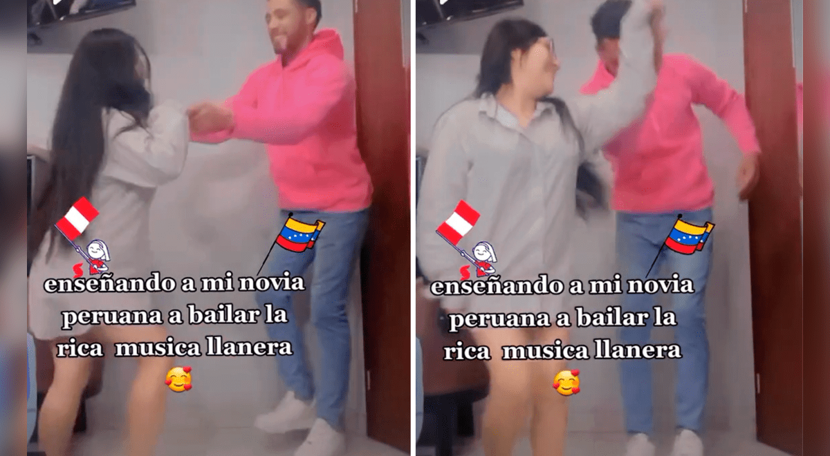 Tiktok Viral Joven Venezolano Enseña A Bailar Música Llanera A Su Novia Peruana Y Sorprenden