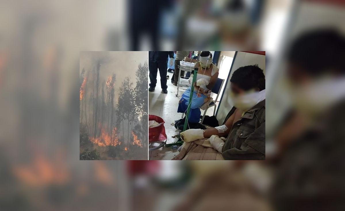 Piden evacuar a Lima tres heridos graves que dejó incendio forestal en ...