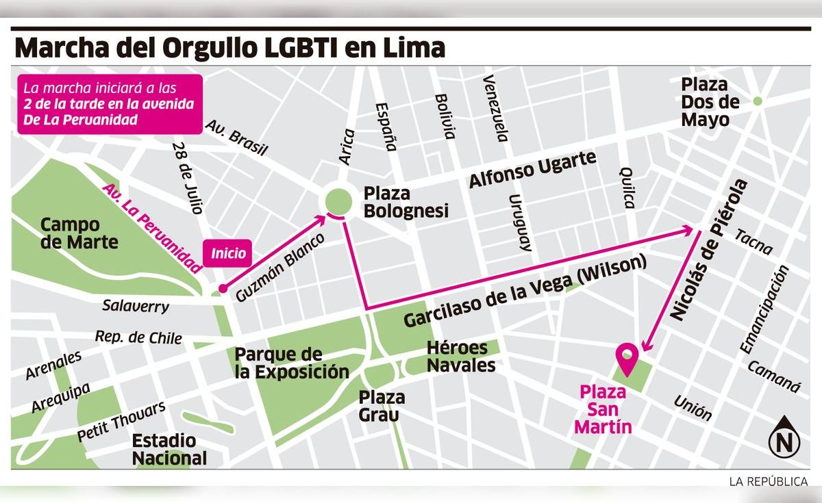 Mapa del recorrido de la Marcha del Orgullo Gay 2018 | Sociedad | La ...