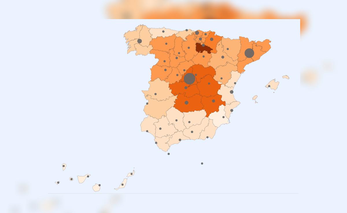 Mapa coronavirus en España EN DIRECTO: número de contagiados y muertos ...