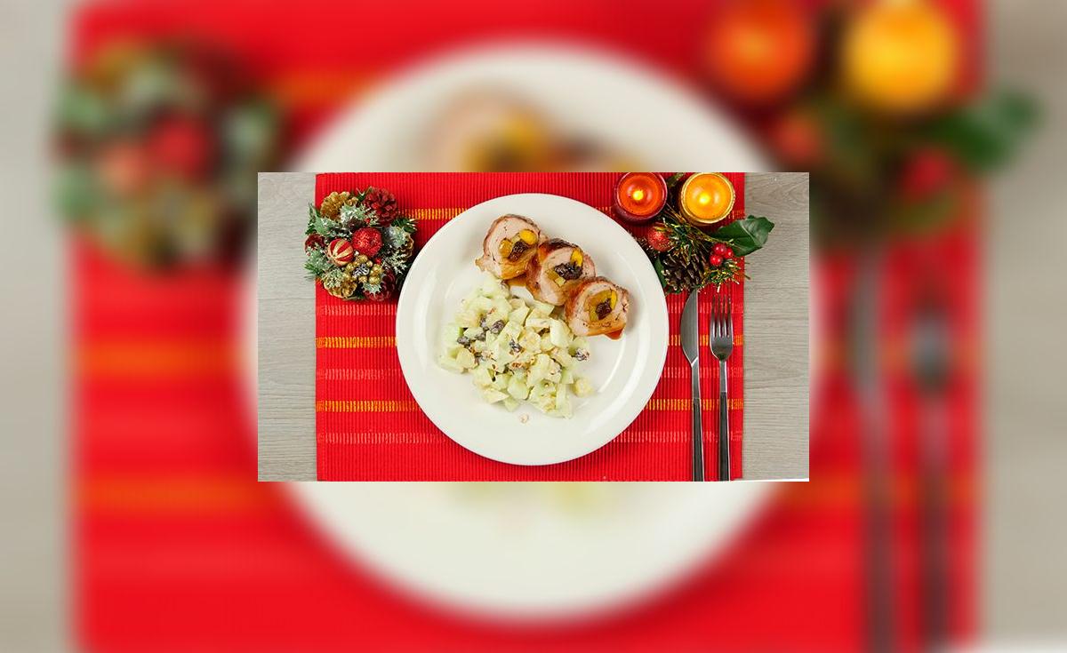 Aprende a preparar cerdo navideño enrollado [Receta y Video] | Recetas ...