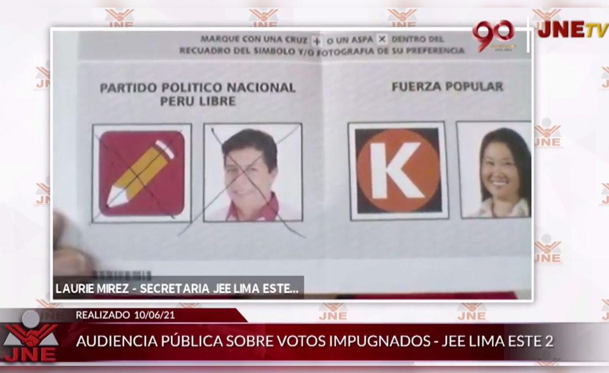 Elecciones 2021: JEE anula voto a favor de Pedro Castillo en audiencia ...