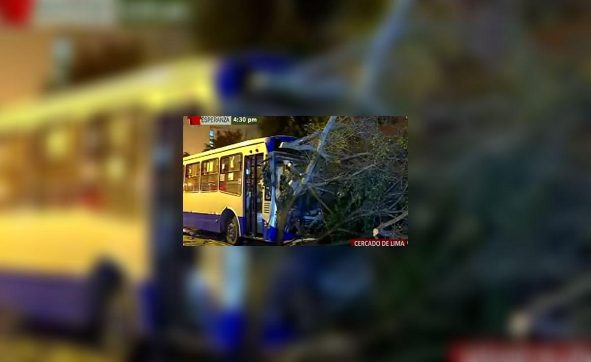 Cercado de Lima: bus del Corredor Azul impactó contra árbol en la ...