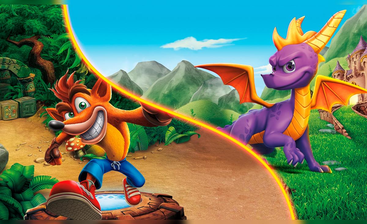 Crash Bandicoot y Spyro the Dragon, las mascotas de PlayStation que ...