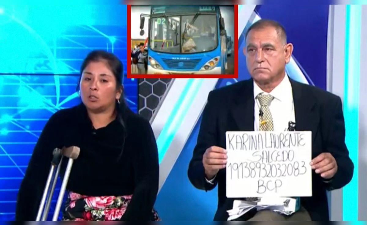 Cobradora perdió la pierna por la misma empresa de bus que atropelló a ...