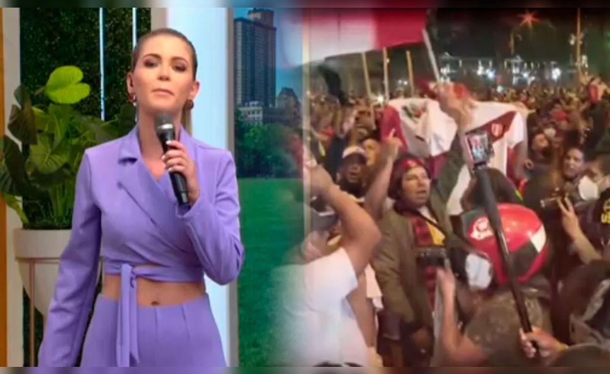 Brunella Horna cuenta cómo vivió hechos de vandalismo en marcha contra ...