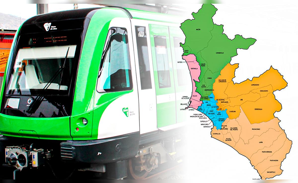 Metro de Lima: estos son los 25 distritos por los que pasará el tren ...