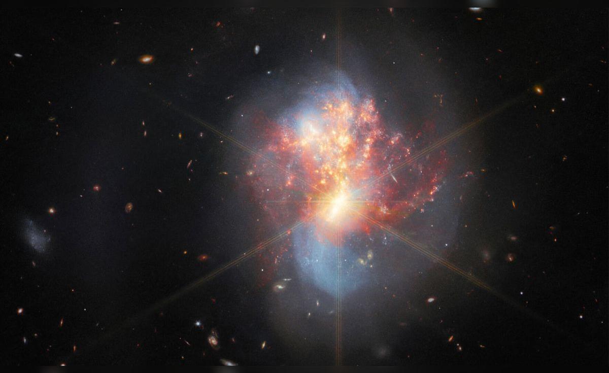 Telescopio James Webb capta el espectacular choque de dos galaxias ...