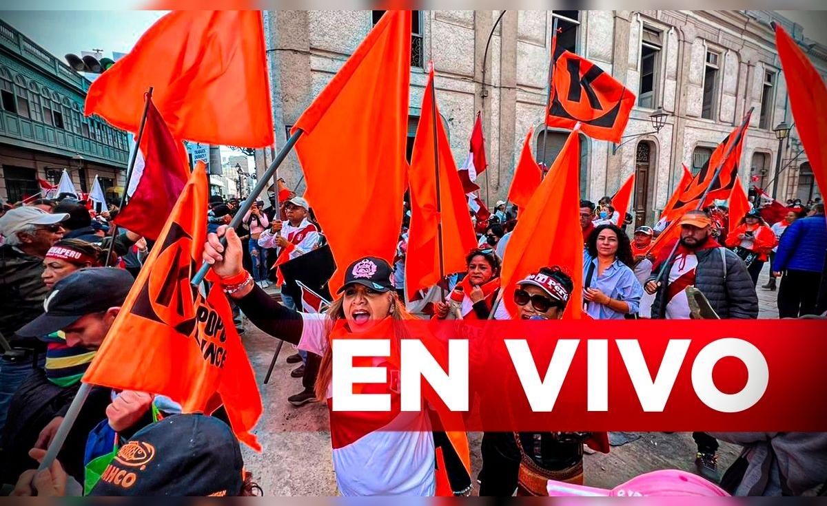 Marcha contra Pedro Castillo HOY EN VIVO: fujimoristas protestan contra ...