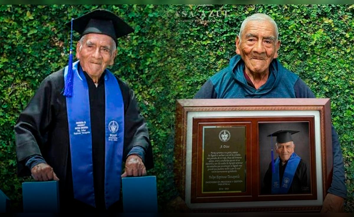 Viral | México | Don Felipe, el abuelo de 84 años que se graduó de ...
