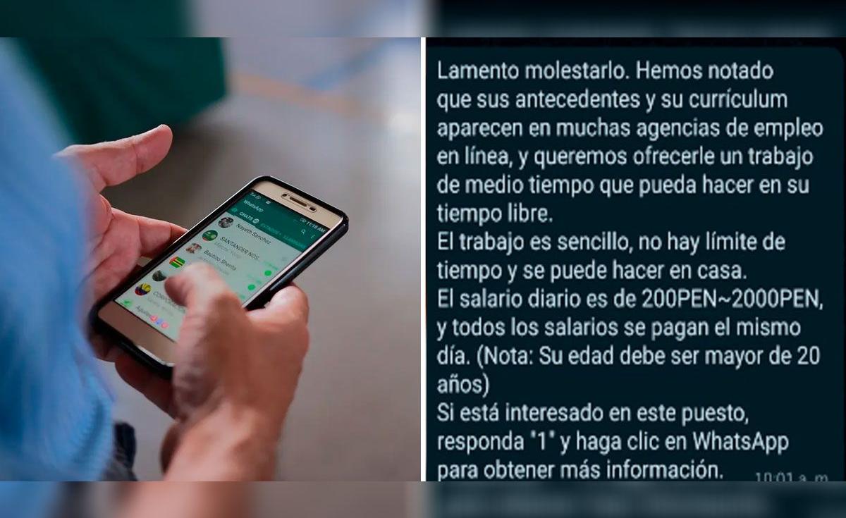 WhatsApp: ¿qué hacer si te llega el mensaje de estafa "Te pago por ...