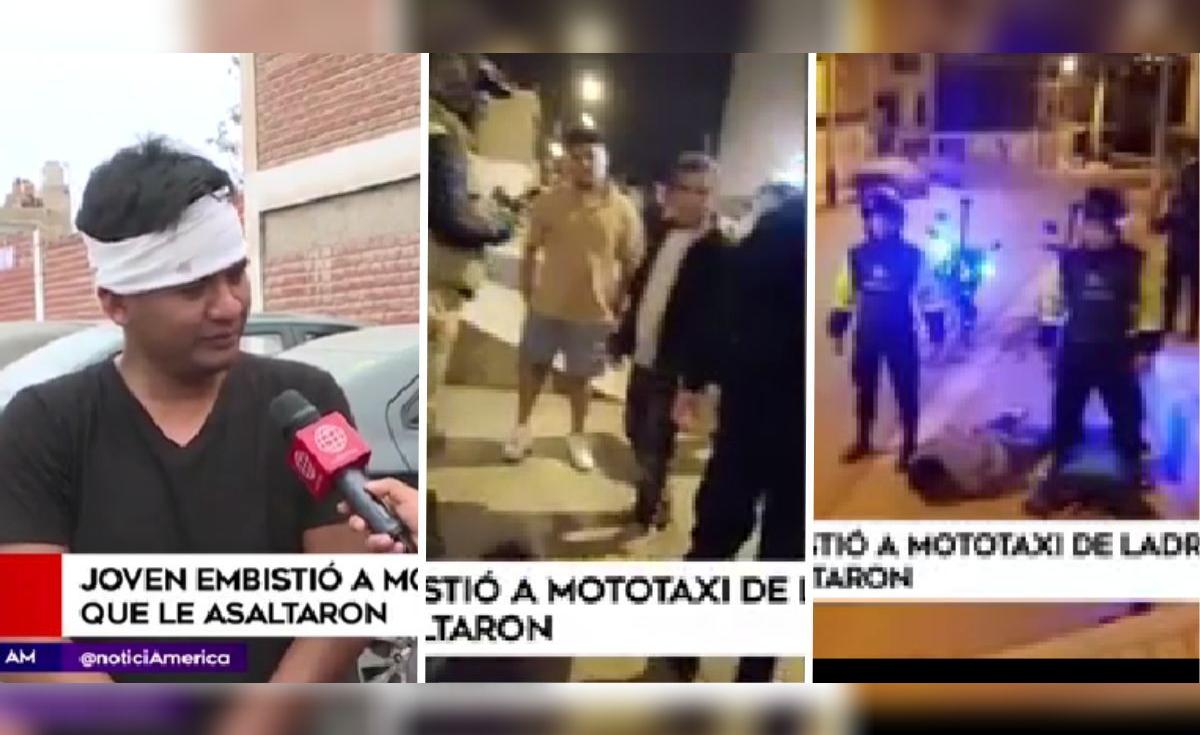 Joven embistió mototaxi de ladrones que lo asaltaron en Chorrillos nvb ...