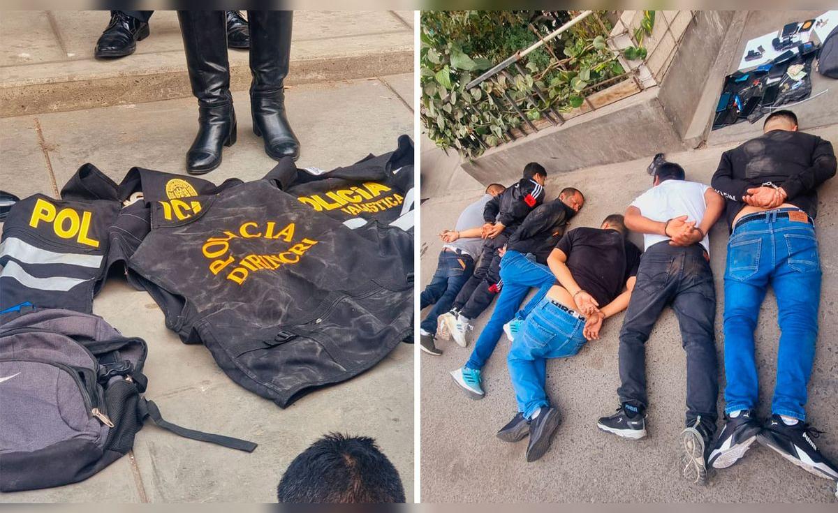 SJL: capturan a sujetos que usaban chalecos de la PNP y armas de fuego ...