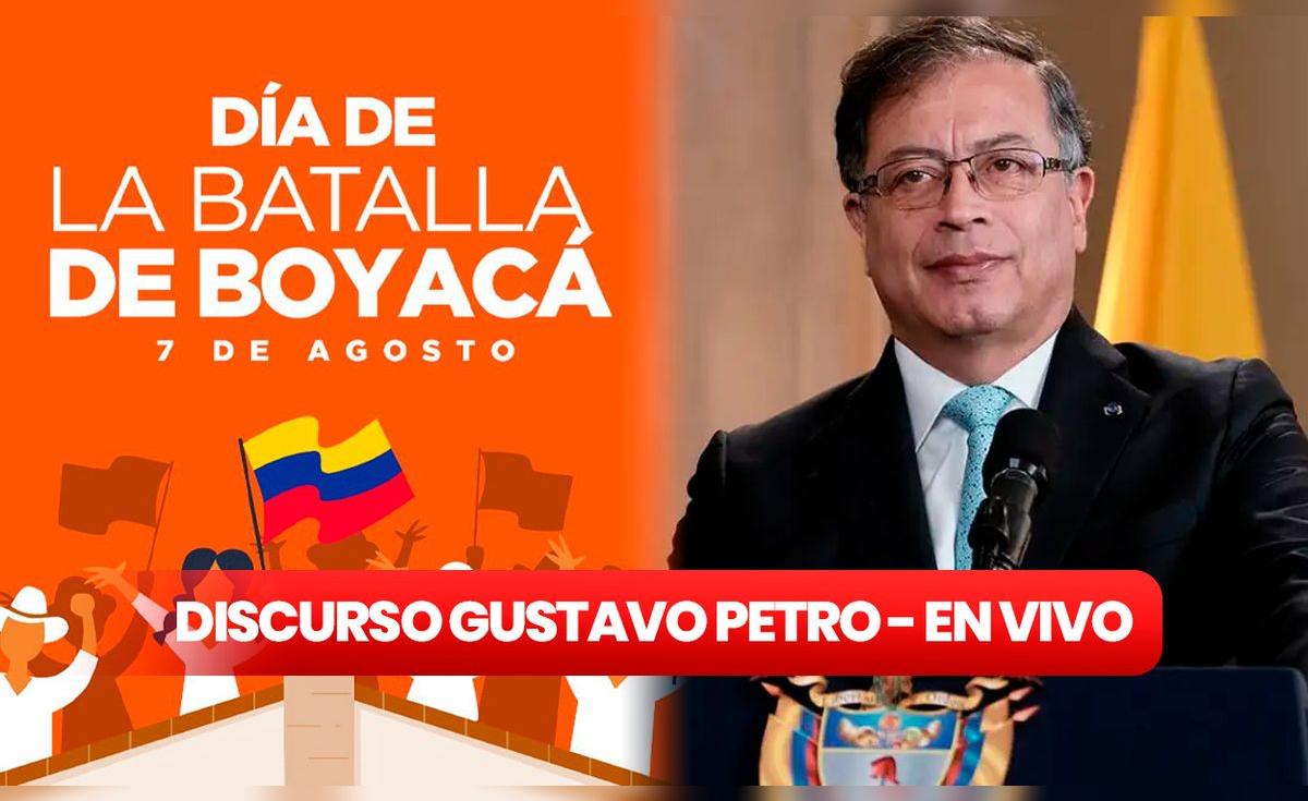 Batalla de Boyacá: Mira EN VIVO el discurso de Gustavo Petro | discurso ...