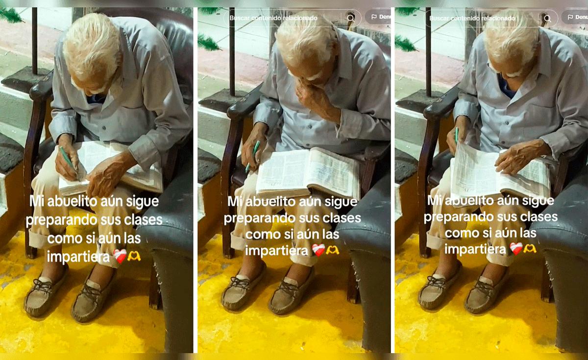 TikTok viral | Adulto mayor jubilado continúa preparando sus clases ...