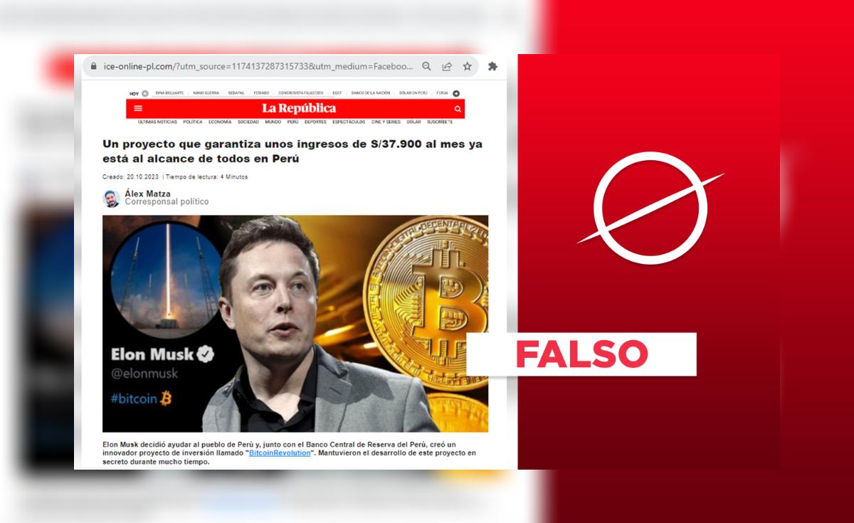 La República, el BCR y Elon Musk no publicitan 