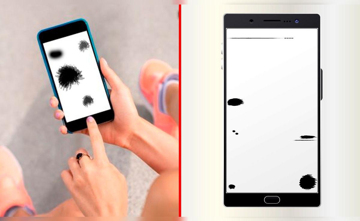 ¿Qué son las manchas negras que aparecen en la pantalla de tu celular y ...