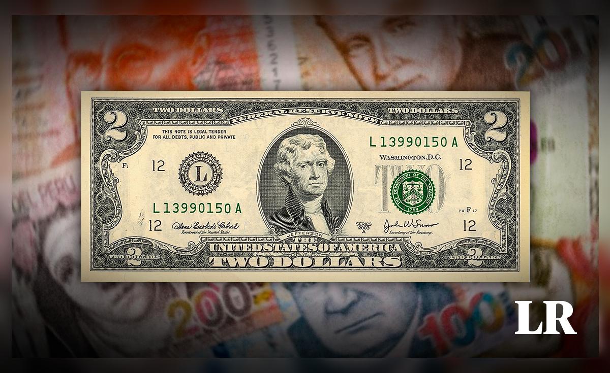 Billetes de colección | El billete de 2 dólares, con un error en su ...