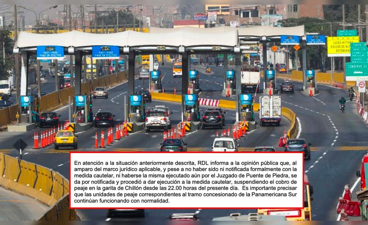 Rutas de Lima suspendió el cobro de peajes en Puente Piedra, pero ...