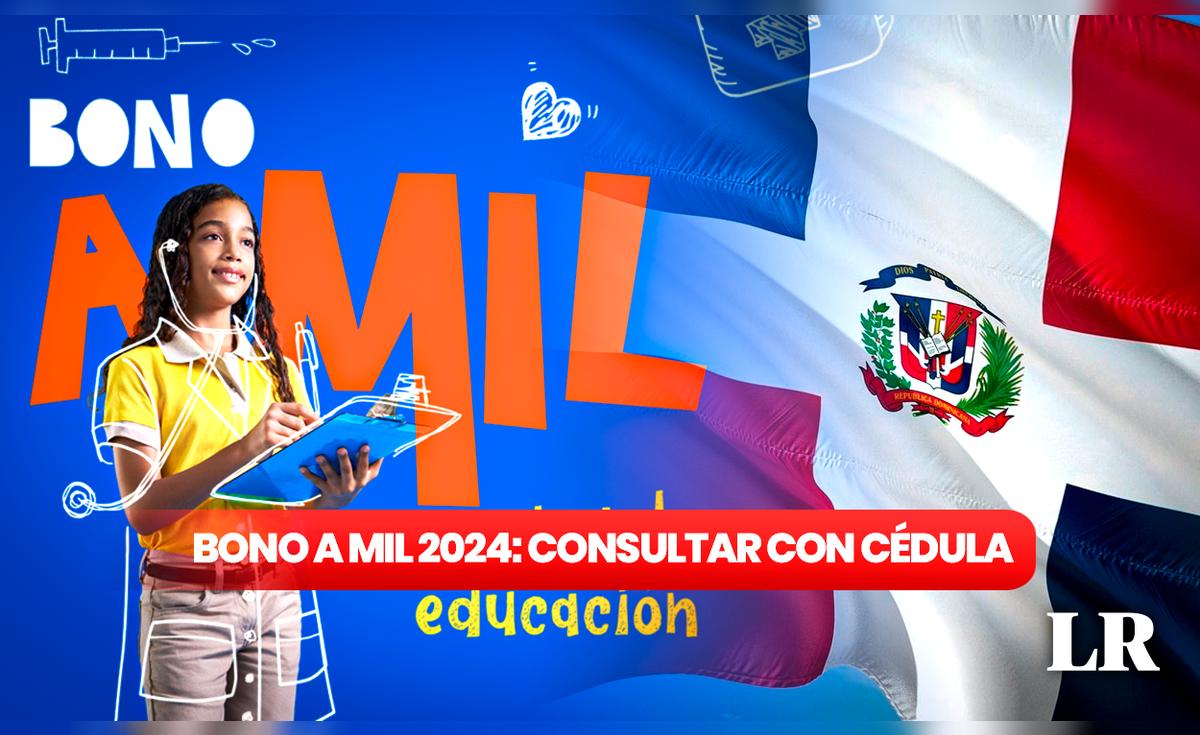 Bono a Mil 2024: ¿cómo verificar con cédula el bono escolar del Minerd ...