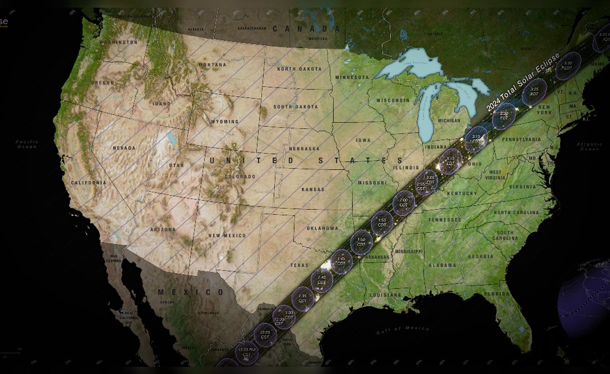 Descubre el mapa interactivo de la NASA que muestra el recorrido del ...
