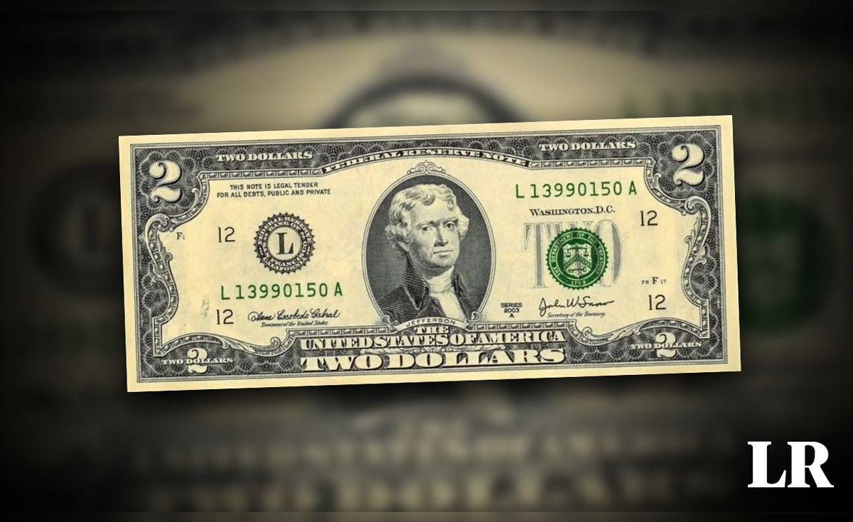 Así es el billete de 2 dólares valorizado en US$150.000: es buscado por ...