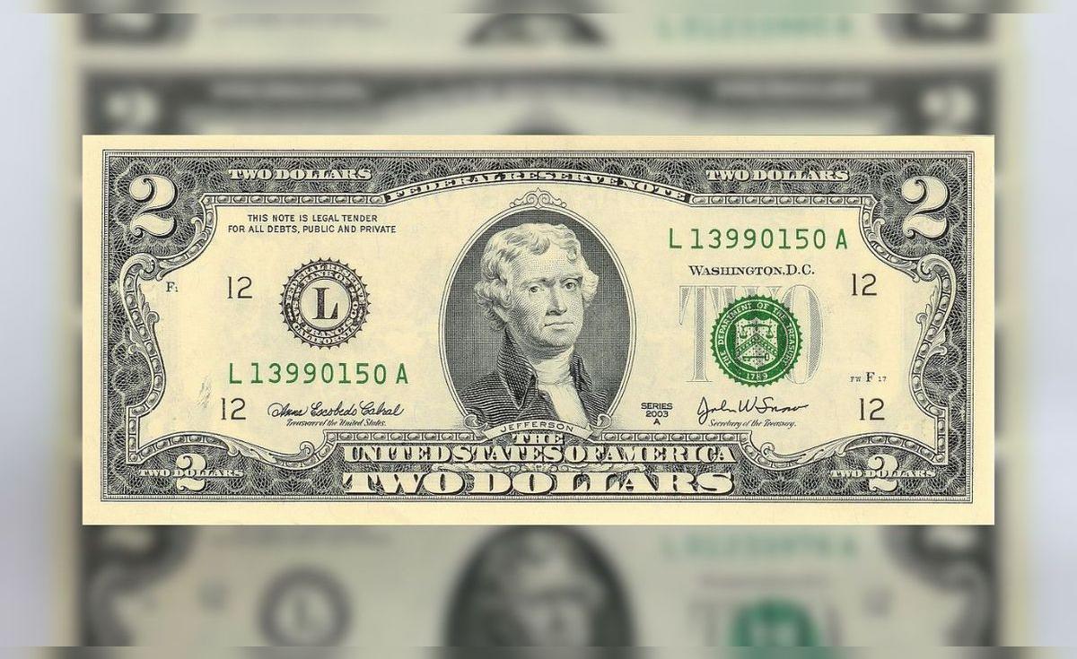 El billete de 2 DÓLARES que puedes vender por US$20.000 por su número ...