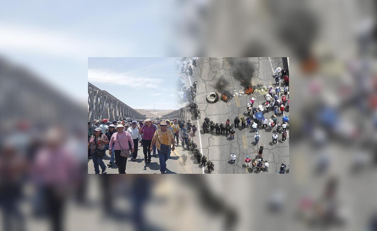 Tras 6 días de paro pobladores de Moquegua desbloquean el Puente ...